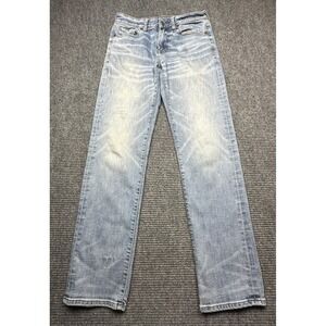 American Eagle Jeans‎ Mens 30x34 Light Wash Next Level Airflex Straight Stretch